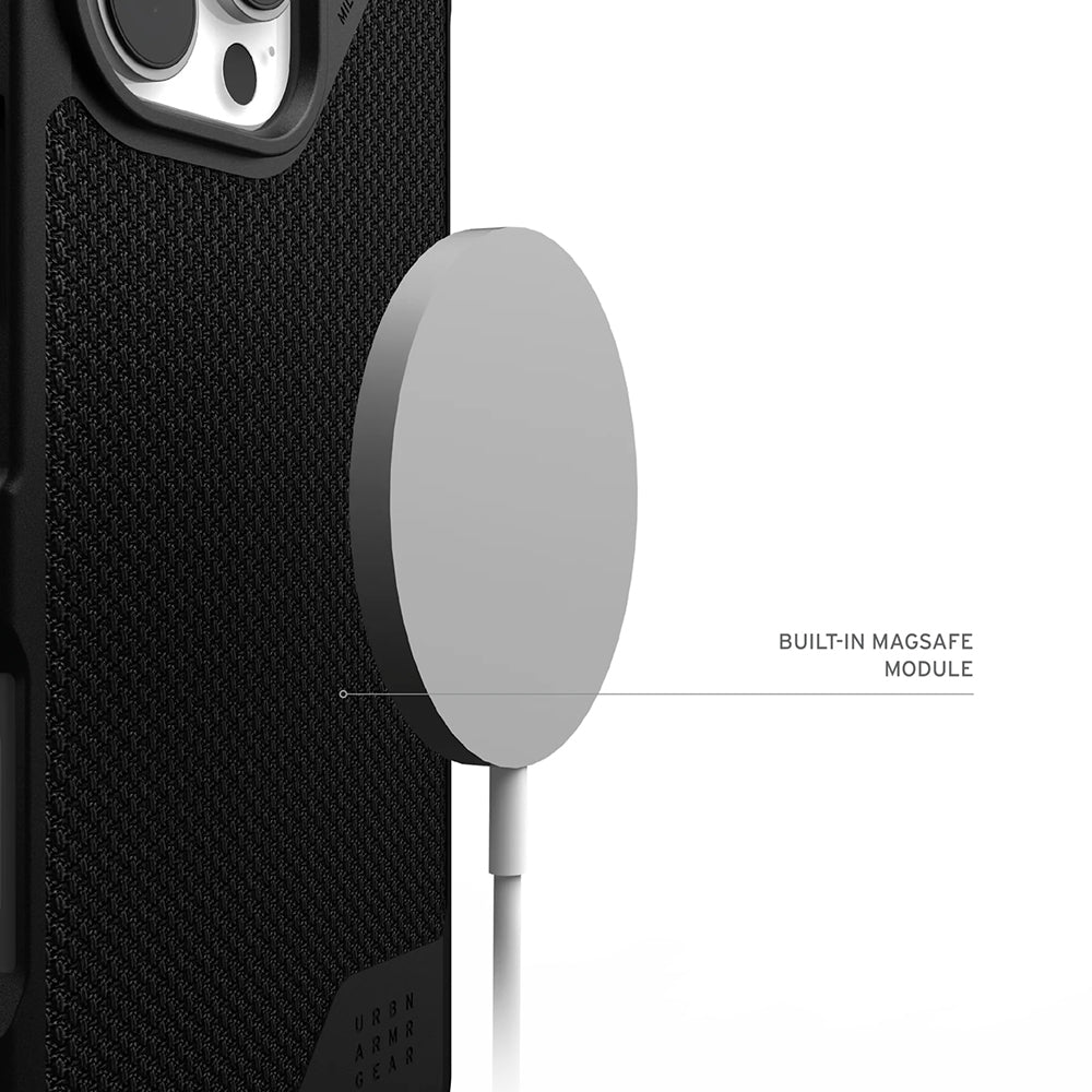 MagSafe Case for Apple iPhone 17 Pro Max, Urban Armor Gear, Metropolis LT Kevlar, Black