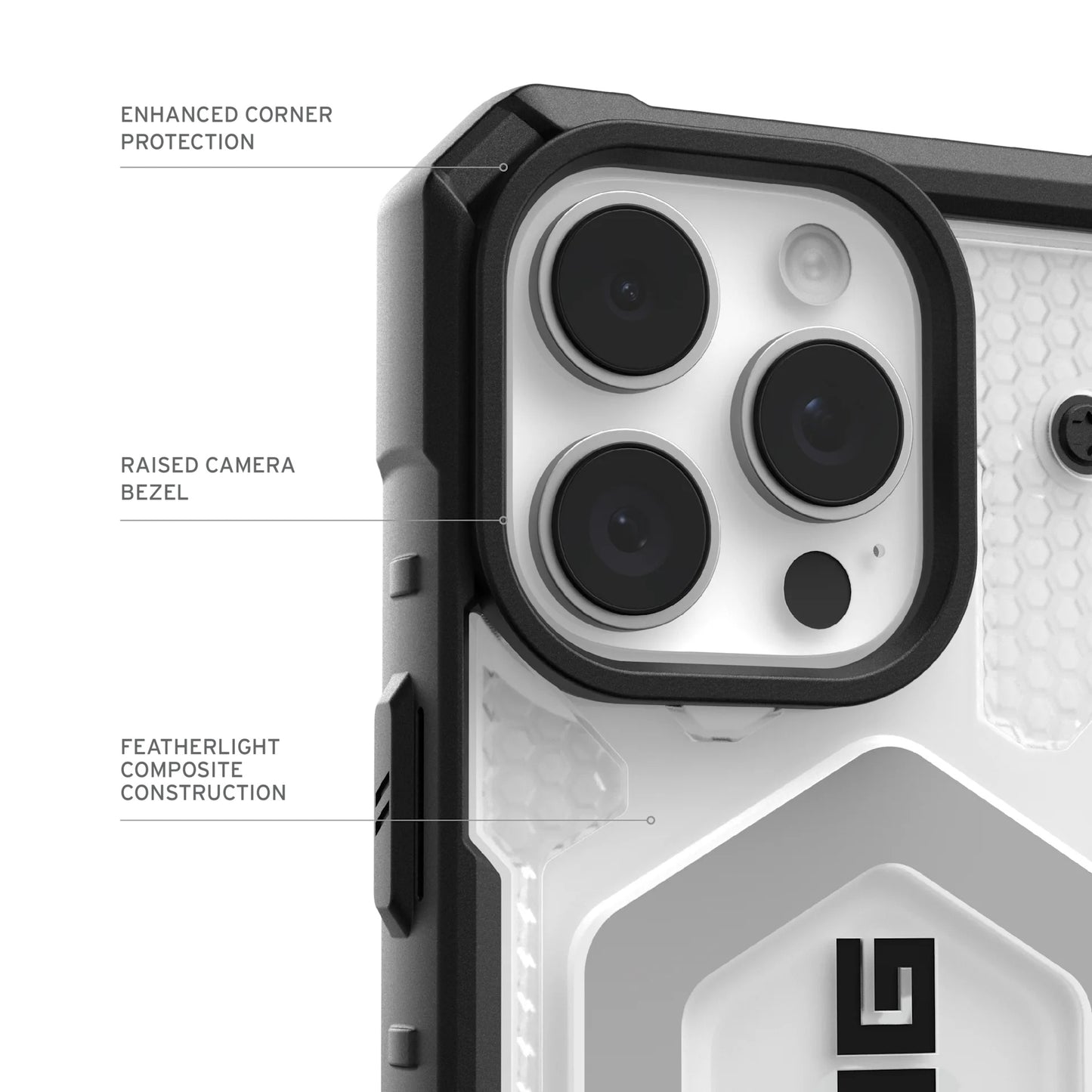 MagSafe Case for Apple iPhone 17 Pro Max, Urban Armor Gear, Pathfinder Clear, Transparent