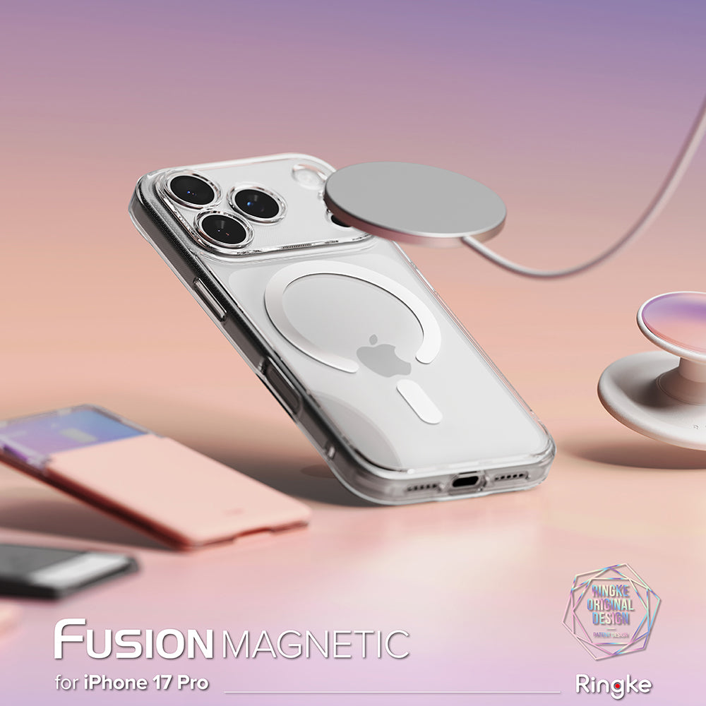 MagSafe Case for Apple iPhone 17 Pro, Ringke, Fusion, Transparent