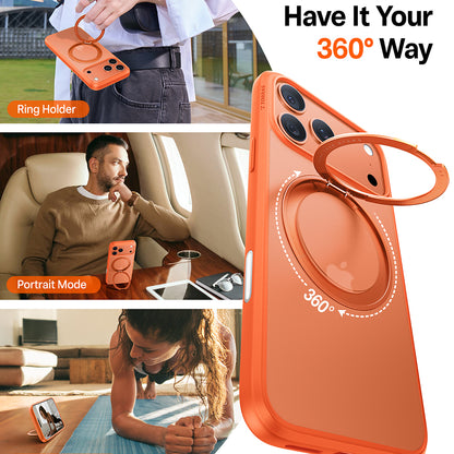 MagSafe Case for Apple iPhone 17 Pro, Torras, Ostand Pro, Orange