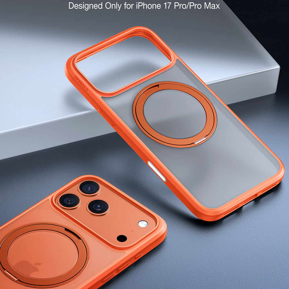MagSafe Case for Apple iPhone 17 Pro, Torras, Ostand Pro, Orange