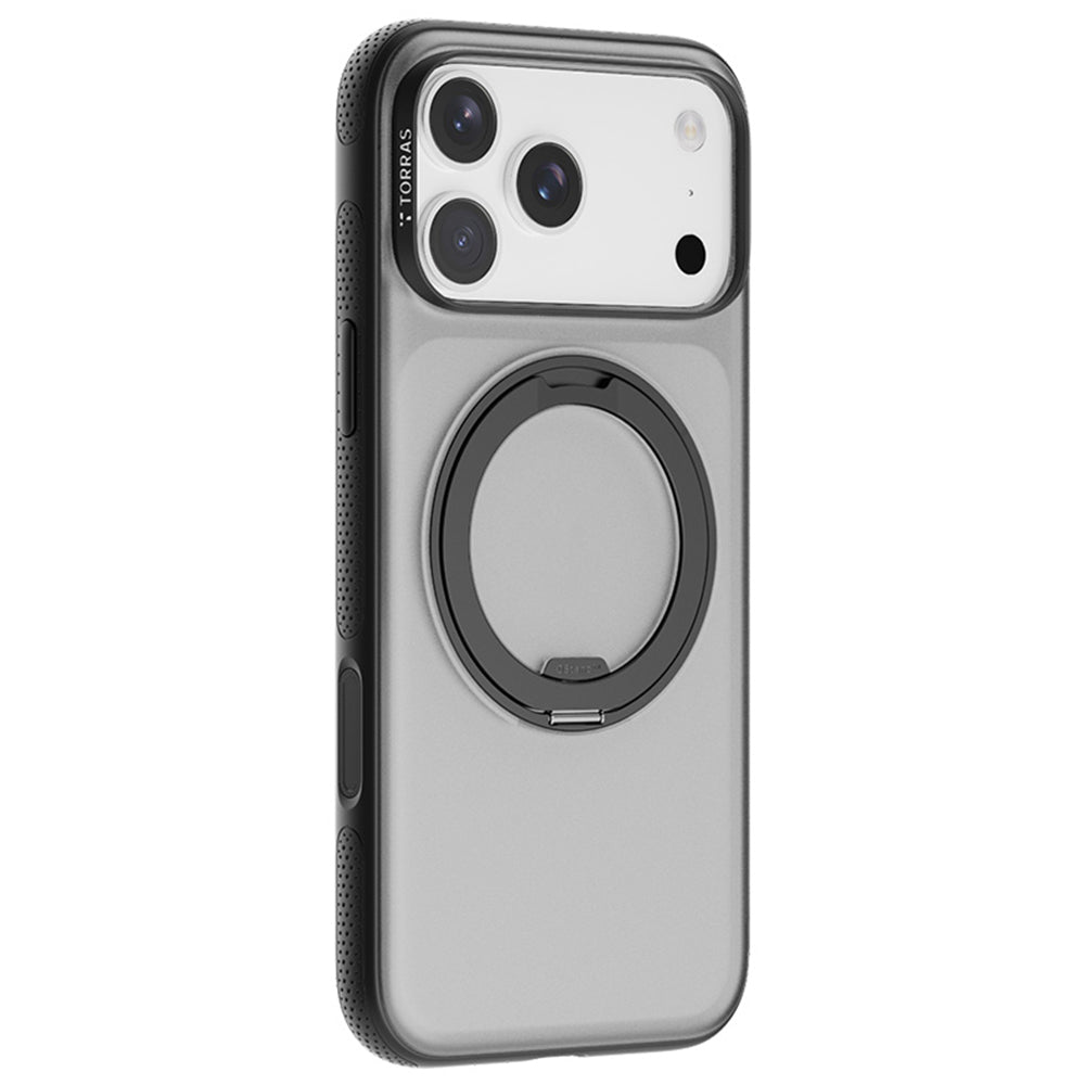 MagSafe Case for Apple iPhone 17 Pro, Torras, Ostand R Fitness, Black