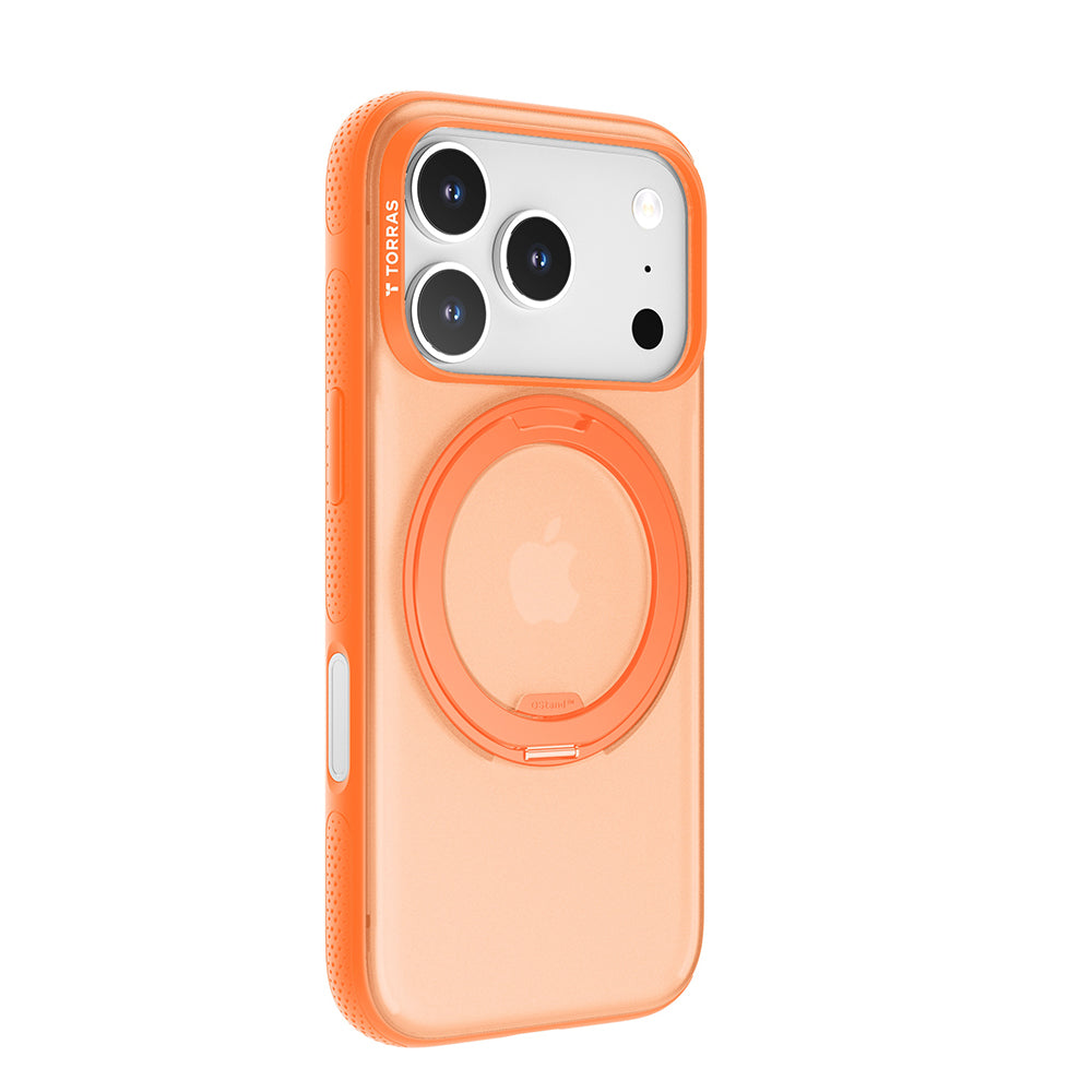 MagSafe Case for Apple iPhone 17 Pro, Torras, Ostand R Fitness, Orange