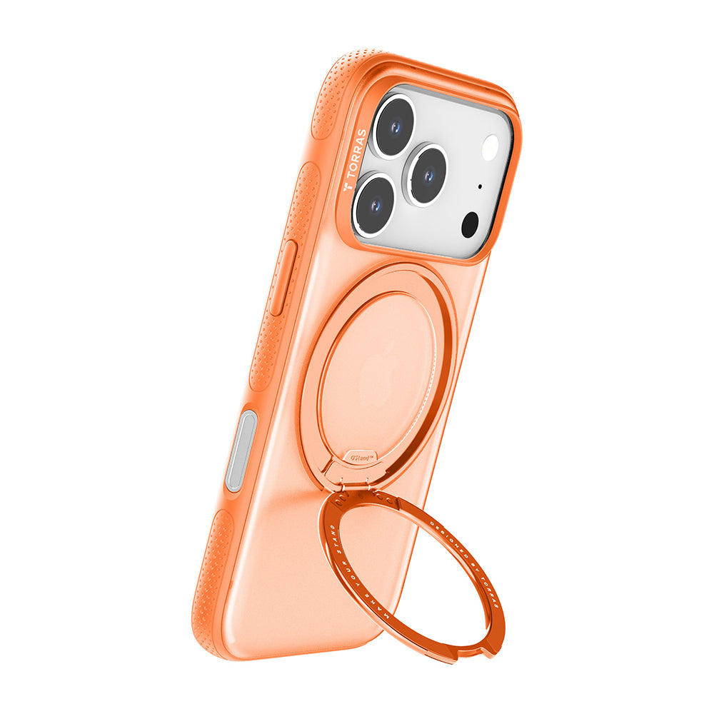 MagSafe Case for Apple iPhone 17 Pro, Torras, Ostand R Fitness, Orange