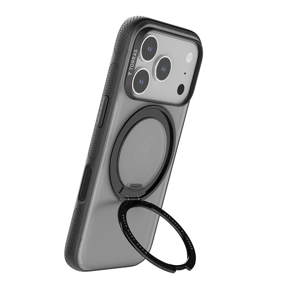 MagSafe Case for Apple iPhone 17 Pro, Torras, Ostand R Fitness, Transparent
