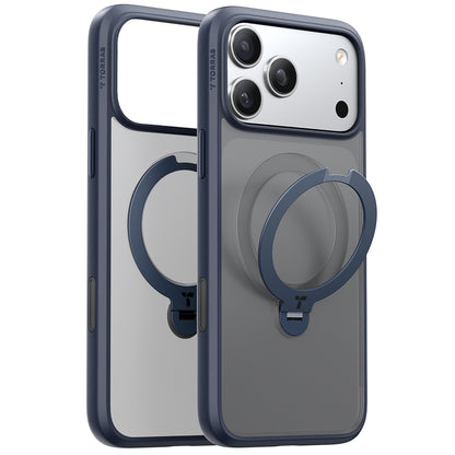 MagSafe Case for Apple iPhone 17 Pro, Torras, Ostand Spin, Blue