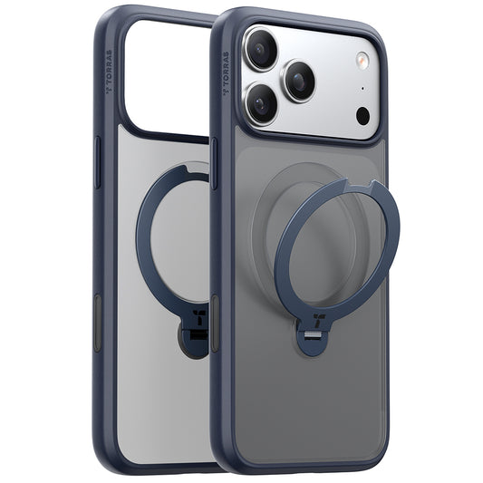 MagSafe Case for Apple iPhone 17 Pro, Torras, Ostand Spin, Blue