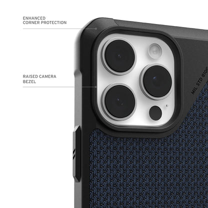 MagSafe Case for Apple iPhone 17 Pro, Urban Armor Gear, Metropolis LT Kevlar, Navy Blue
