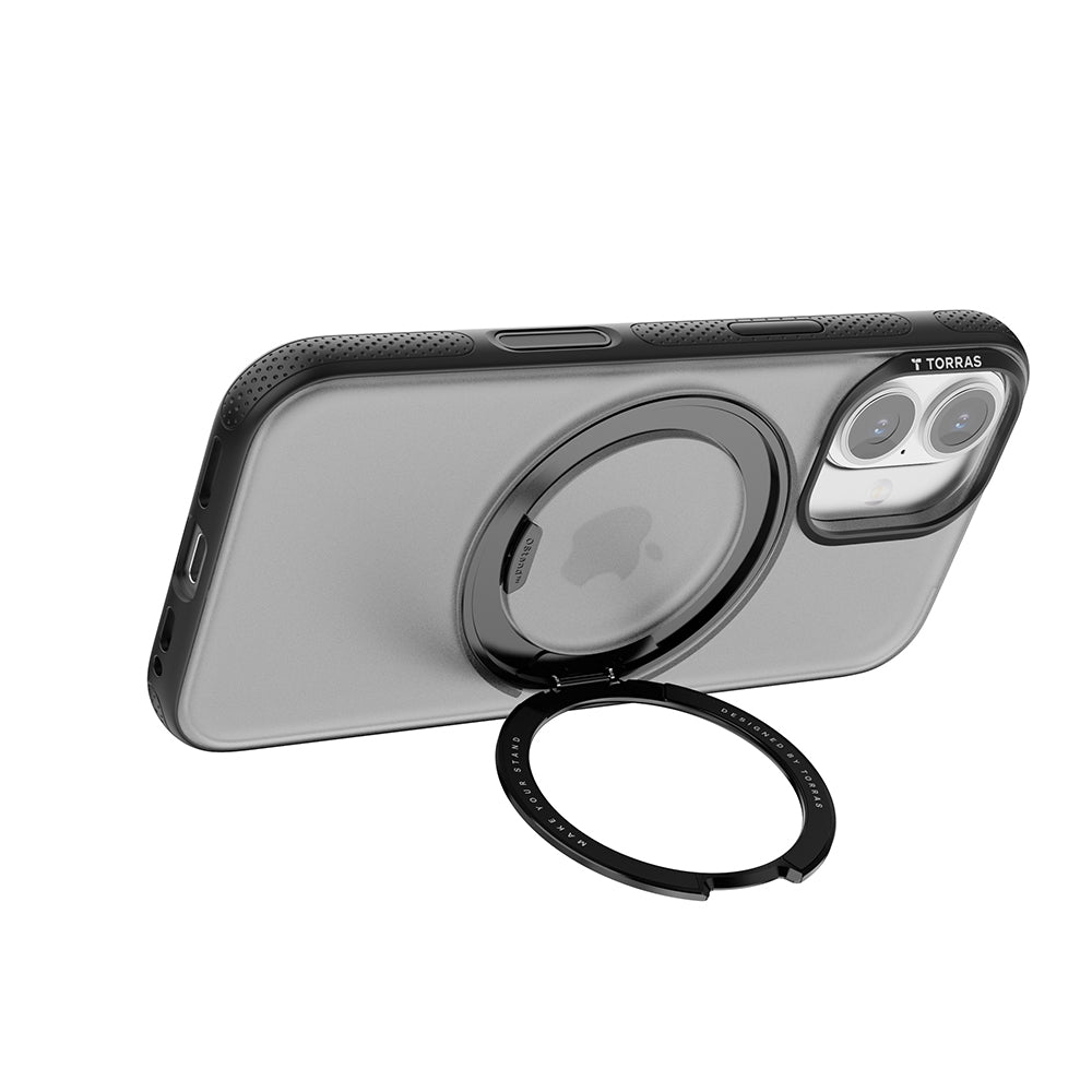 MagSafe Case for Apple iPhone 17, Torras, Ostand R Fitness, Black