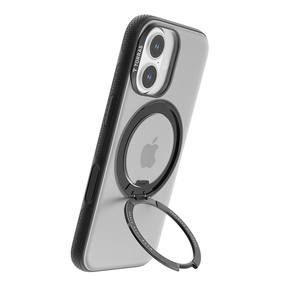 MagSafe Case for Apple iPhone 17, Torras, Ostand R Fitness, Black