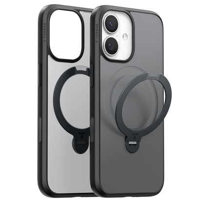 MagSafe Case for Apple iPhone 17, Torras, Ostand Spin, Black