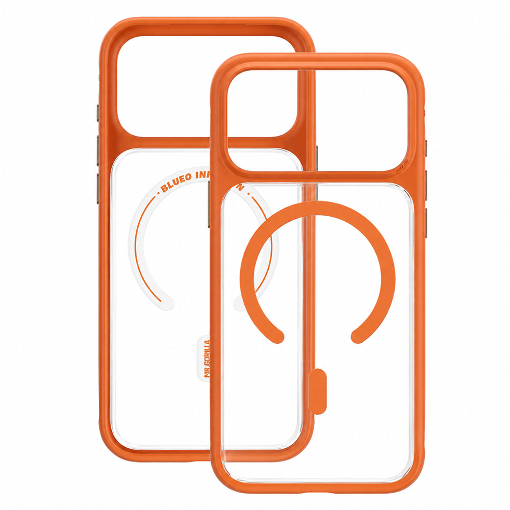 MagSafe Case for Apple iPhone 18 Pro / 17 Pro, Blueo, Skin-Friendly Anti-Drop, Satin Orange