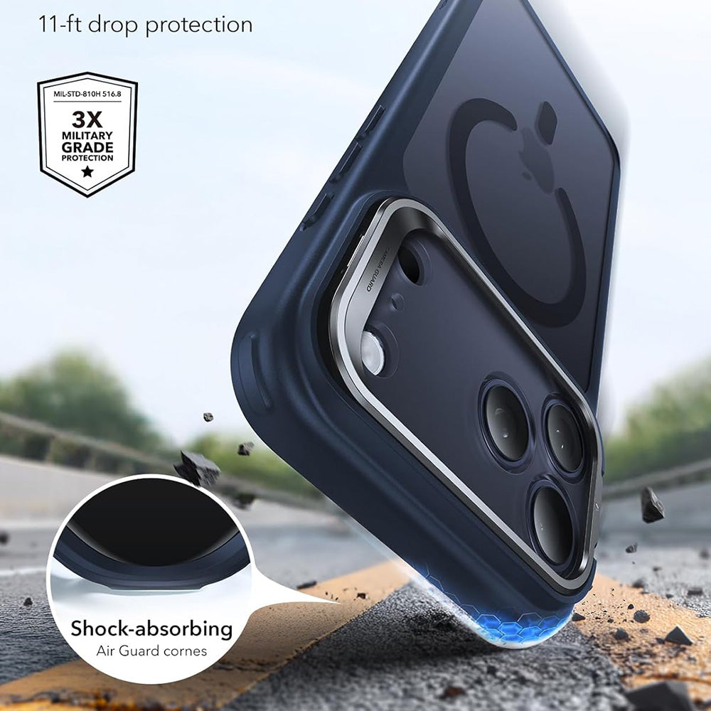 MagSafe Case for Apple iPhone 18 Pro / 17 Pro, ESR, Classic Hybrid Kickstand, Satin Blue