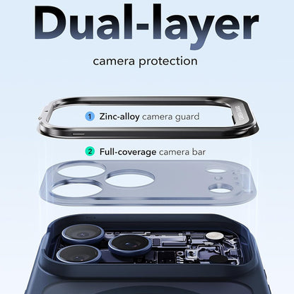 MagSafe Case for Apple iPhone 18 Pro / 17 Pro, ESR, Classic Hybrid Kickstand, Satin Blue