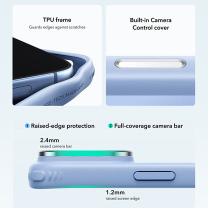 MagSafe Case for Apple iPhone 18 Pro / 17 Pro, ESR, Classic Hybrid Kickstand, Satin Blue
