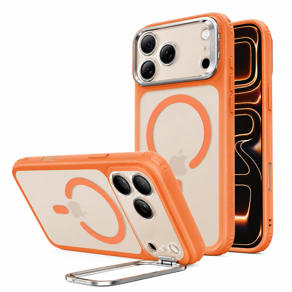 MagSafe Case for Apple iPhone 18 Pro / 17 Pro, ESR, Classic Hybrid Kickstand, Satin Orange