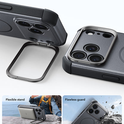 MagSafe Case for Apple iPhone 18 Pro / 17 Pro, ESR, Cyber Armor Kickstand, Gray