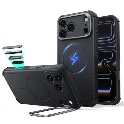 MagSafe Case for Apple iPhone 18 Pro / 17 Pro, ESR, Cyber Armor Kickstand, Black