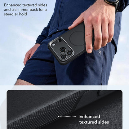 MagSafe Case for Apple iPhone 18 Pro / 17 Pro, ESR, Cyber Armor Kickstand, Black