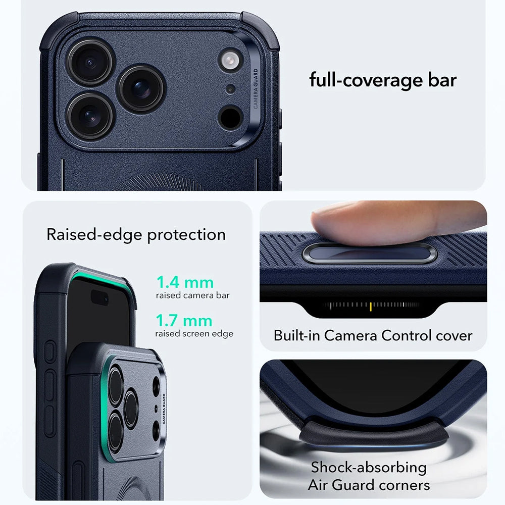 MagSafe Case for Apple iPhone 18 Pro / 17 Pro, ESR, Cyber, Navy Blue