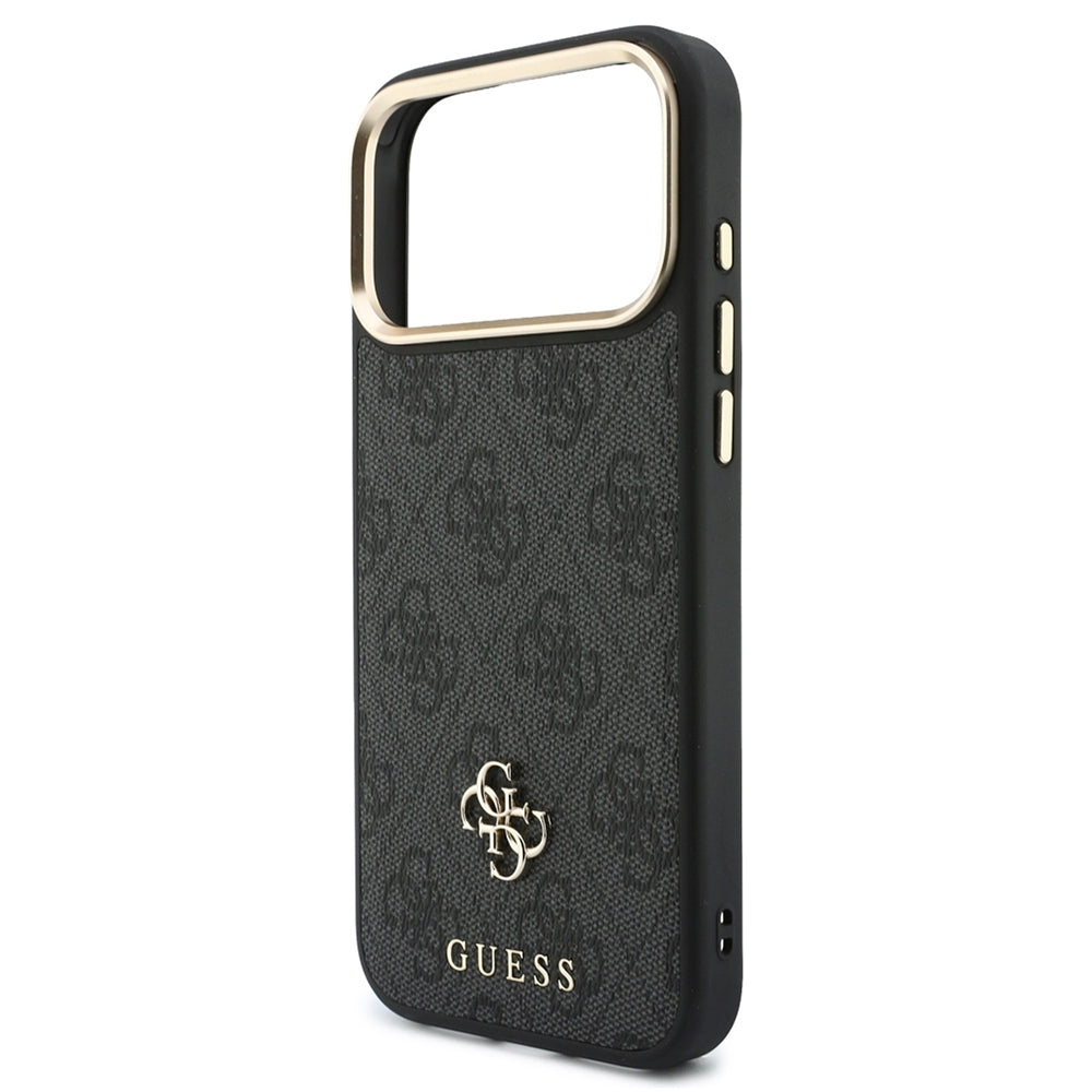 MagSafe Case for Apple iPhone 18 Pro / 17 Pro, Guess, 4G Cardslot & Big Strap, Black