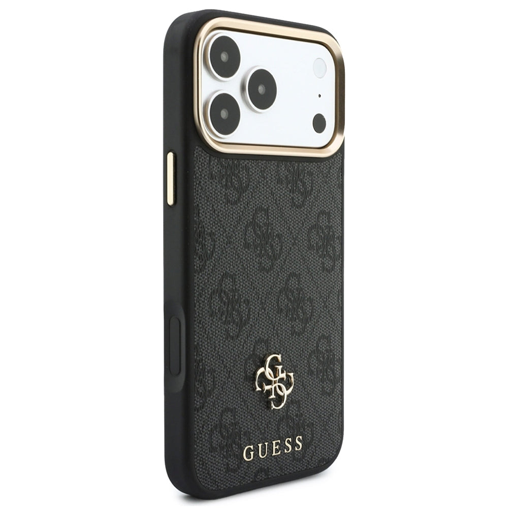 MagSafe Case for Apple iPhone 18 Pro / 17 Pro, Guess, 4G Cardslot & Big Strap, Black