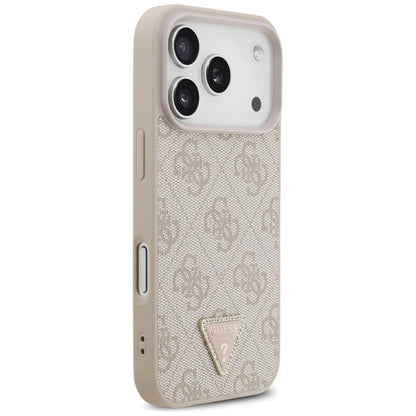 MagSafe Case for Apple iPhone 18 Pro / 17 Pro, Guess, 4G Triangle Strass, Pink