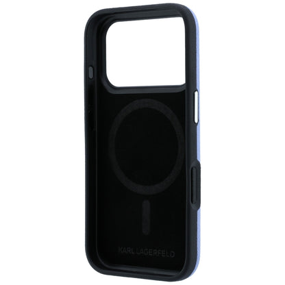MagSafe Case for Apple iPhone 18 Pro / 17 Pro, Karl Lagerfeld, Grained Embossed Ring, Blue
