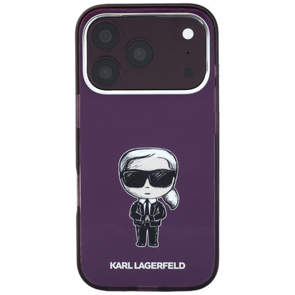 MagSafe Case for Apple iPhone 18 Pro / 17 Pro, Karl Lagerfeld, HC IML Ikonik Sketch Print, Burgundy
