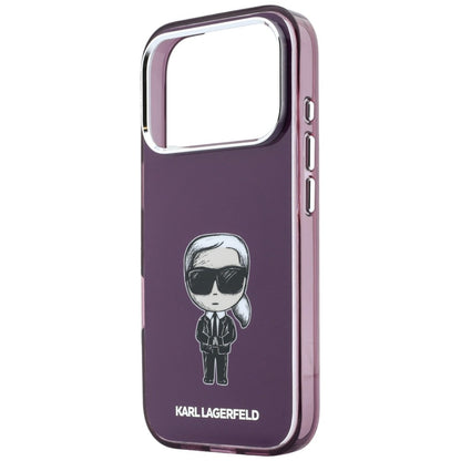 MagSafe Case for Apple iPhone 18 Pro / 17 Pro, Karl Lagerfeld, HC IML Ikonik Sketch Print, Burgundy