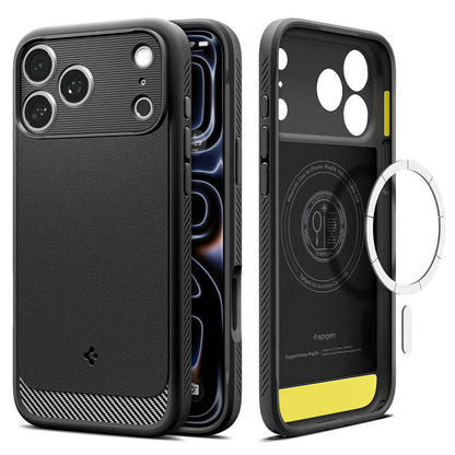 MagSafe Case for Apple iPhone 18 Pro / 17 Pro, Spigen, Rugged Armor, Matte Black ACS12147