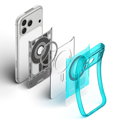 MagSafe Case for Apple iPhone 18 Pro / 17 Pro, Spigen, Ultra Hybrid C-One, Turquoise ACS11985