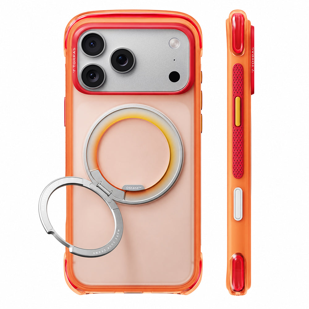 MagSafe Case for Apple iPhone 18 Pro / 17 Pro, Torras, O3 Air Core, Orange