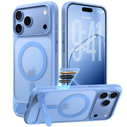 MagSafe Case for Apple iPhone 18 Pro / 17 Pro, Torras, Ostand L1 Guardian, Blue