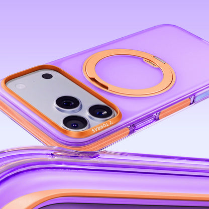 MagSafe Case for Apple iPhone 18 Pro / 17 Pro, Torras, Ostand O3 Hue, Purple