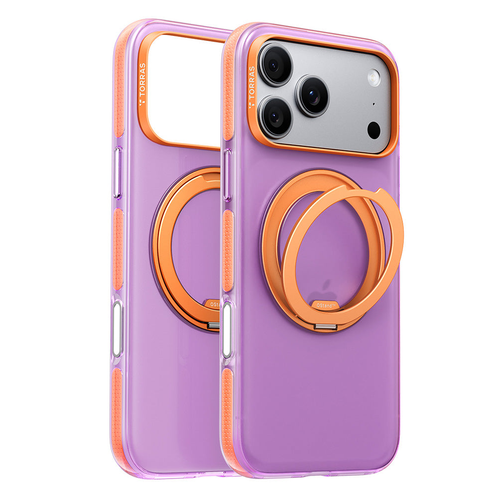MagSafe Case for Apple iPhone 18 Pro / 17 Pro, Torras, Ostand O3 Hue, Purple