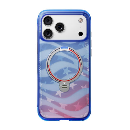 MagSafe Case for Apple iPhone 18 Pro / 17 Pro, Torras, Ostand Q3 Air Football, Blue
