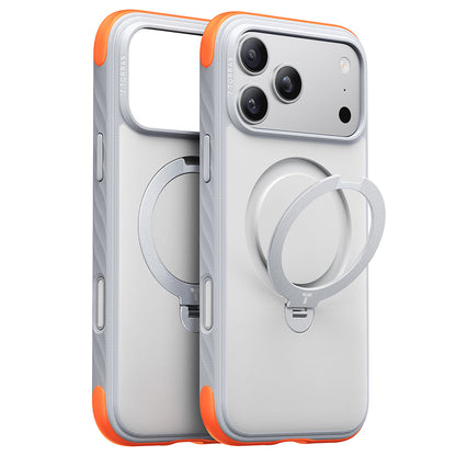 MagSafe Case for Apple iPhone 18 Pro / 17 Pro, Torras, Ostand Q3 Rugged, White