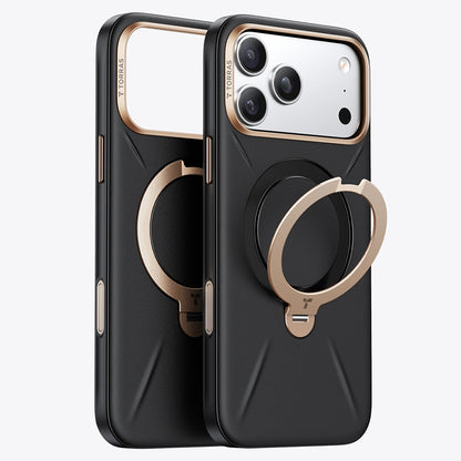 MagSafe Case for Apple iPhone 18 Pro / 17 Pro, Torras, QPRO Leather, Black