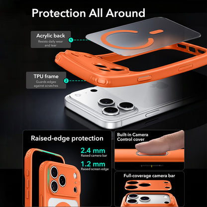 MagSafe Case for Apple iPhone 18 Pro, ESR, Classic Hybrid, Satin Orange
