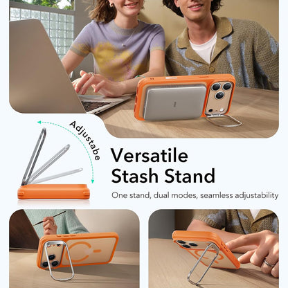 MagSafe Case for Apple iPhone 18 Pro Max / 17 Pro Max, ESR, Classic Hybrid Kickstand, Satin Orange