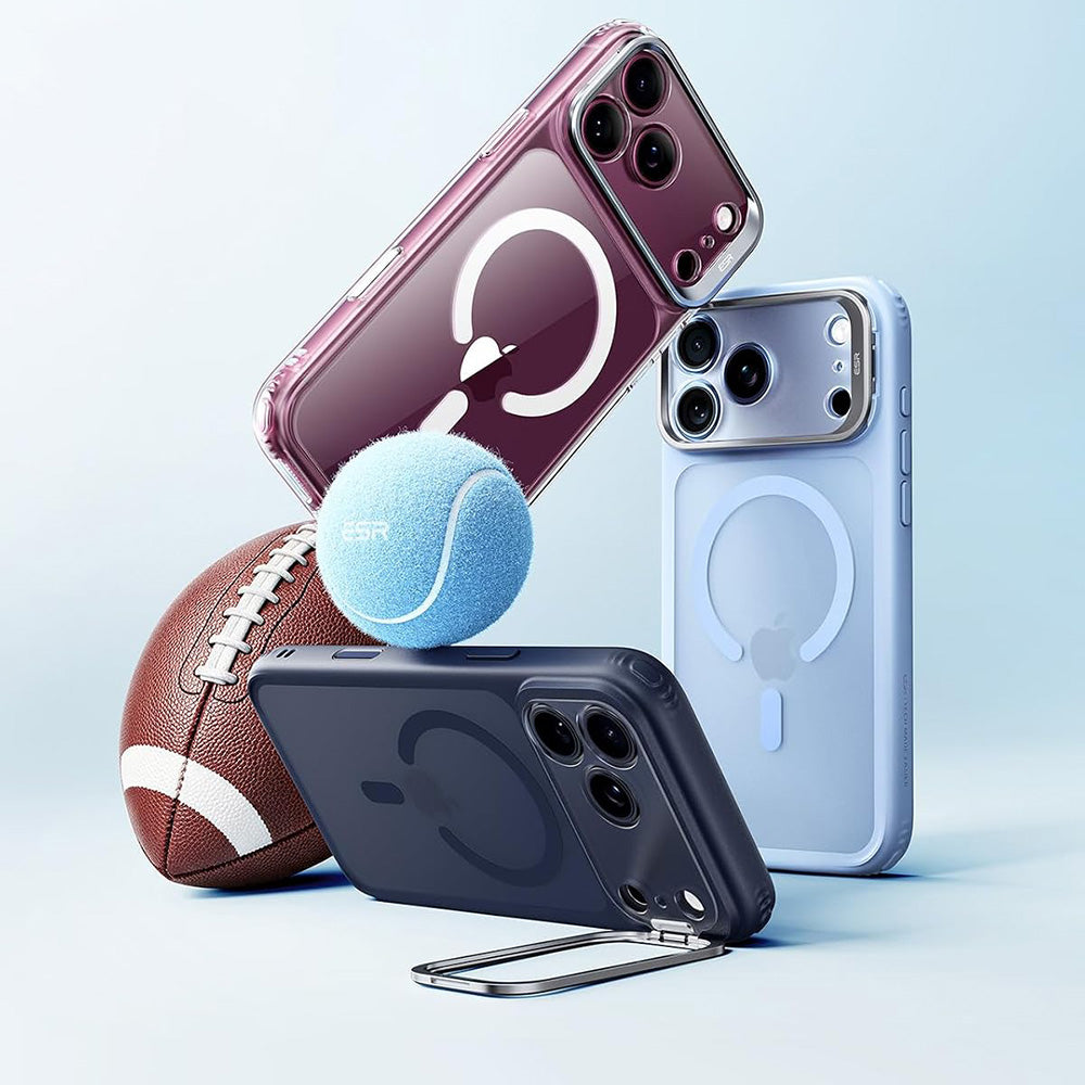 MagSafe Case for Apple iPhone 18 Pro Max / 17 Pro Max, ESR, Classic Hybrid Kickstand, Dark Satin Burgundy