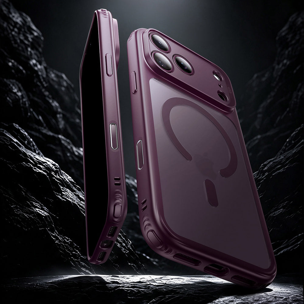 MagSafe Case for Apple iPhone 18 Pro Max / 17 Pro Max, ESR, Classic Hybrid, Dark Satin Burgundy