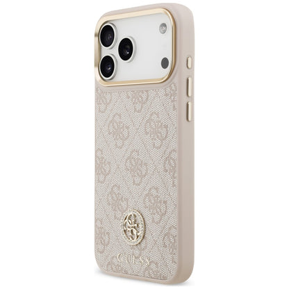 MagSafe Case for Apple iPhone 18 Pro Max / 17 Pro Max, Guess, 4G Strass Logo, Pink