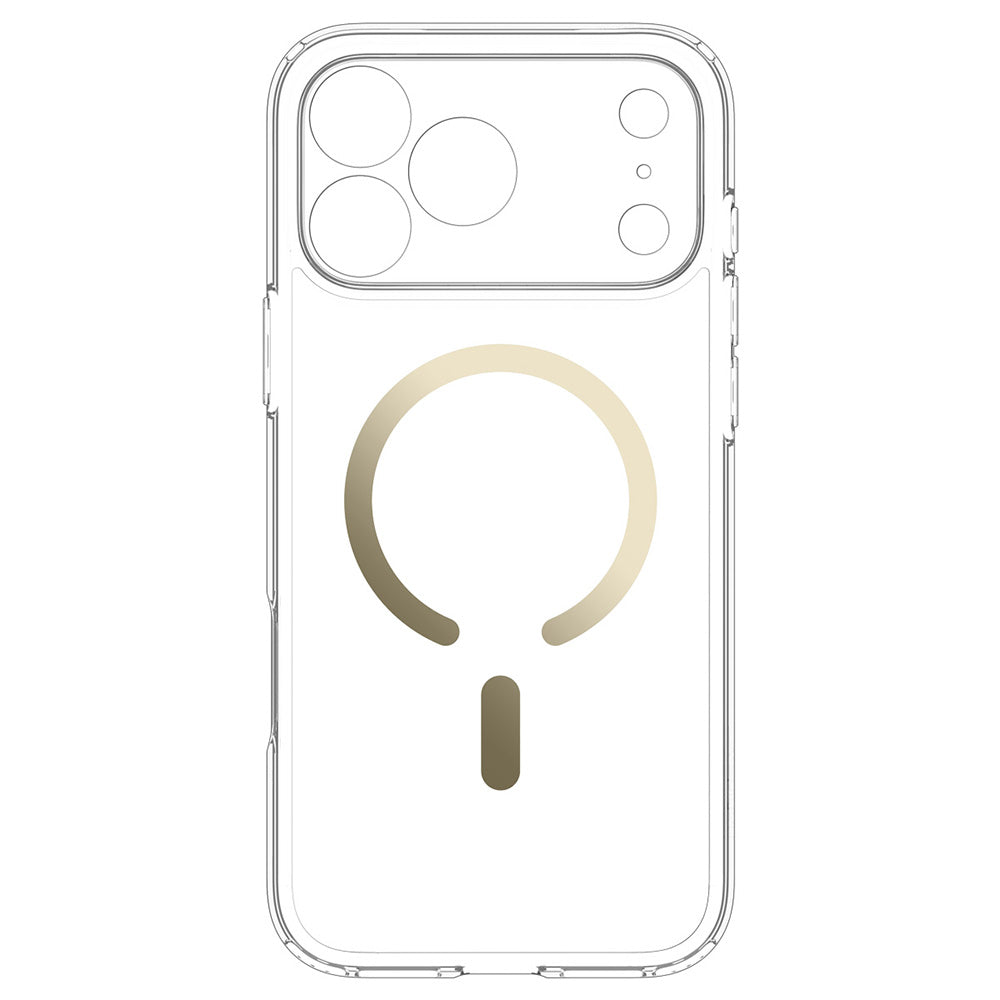 MagSafe Case for Apple iPhone 18 Pro Max / 17 Pro Max, Spigen, Ultra Hybrid, Transparent Gold ACS12120