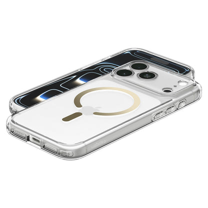 MagSafe Case for Apple iPhone 18 Pro Max / 17 Pro Max, Spigen, Ultra Hybrid, Transparent Gold ACS12120