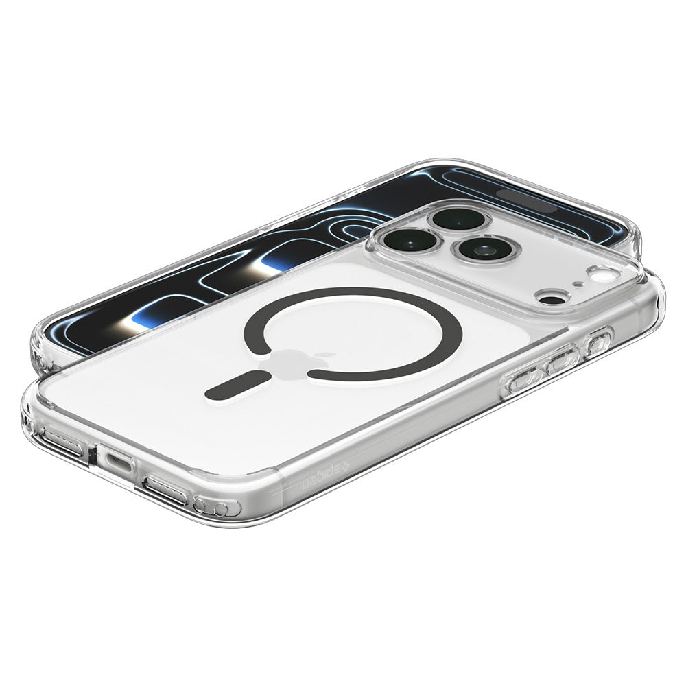 MagSafe Case for Apple iPhone 18 Pro Max / 17 Pro Max, Spigen, Ultra Hybrid, Transparent Gray ACS12119