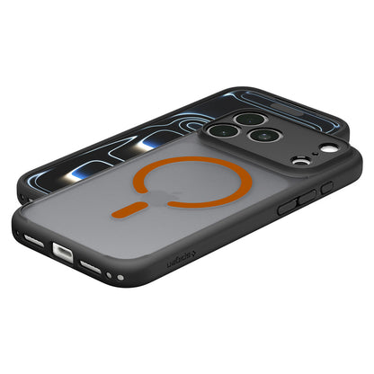 MagSafe Case for Apple iPhone 18 Pro Max / 17 Pro Max, Spigen, Ultra Hybrid, Matte Black Orange ACS12125