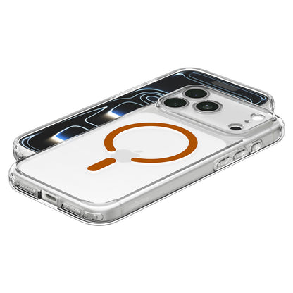 MagSafe Case for Apple iPhone 18 Pro Max / 17 Pro Max, Spigen, Ultra Hybrid, Transparent Orange ACS12122