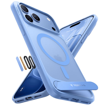 MagSafe Case for Apple iPhone 18 Pro Max / 17 Pro Max, Torras, Ostand L1 Guardian, Blue